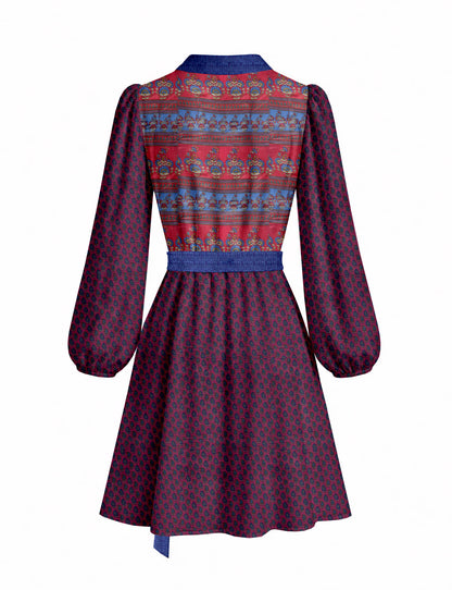 One Of A Kind Recyled Wrap Mini Dress #M3