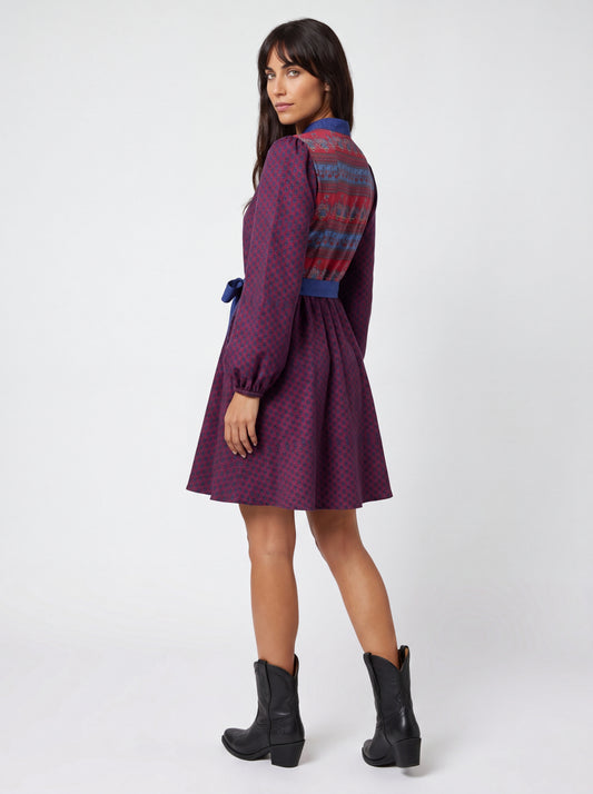 One Of A Kind Recyled Wrap Mini Dress #M3