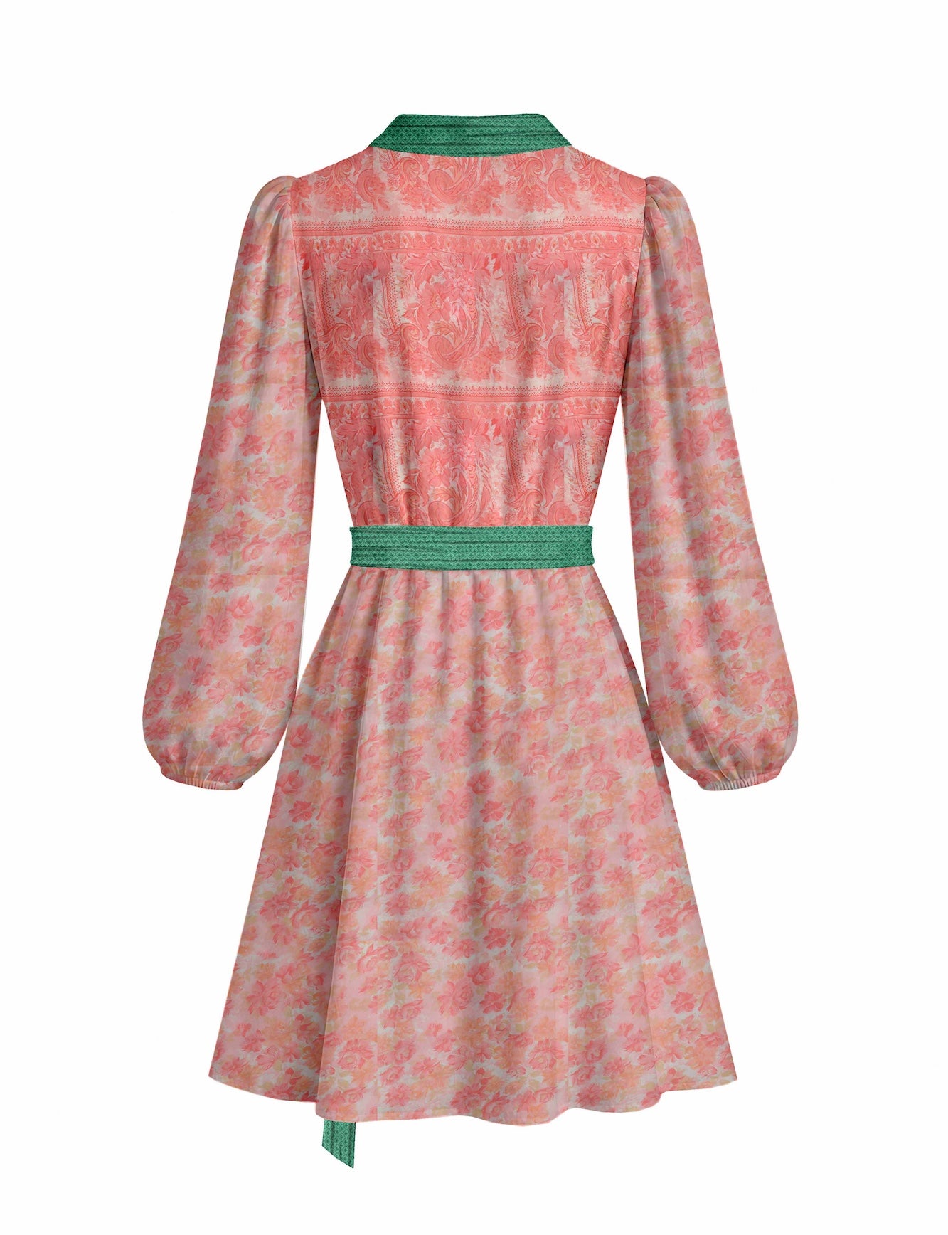 One Of A Kind Recyled Wrap Mini Dress #M6