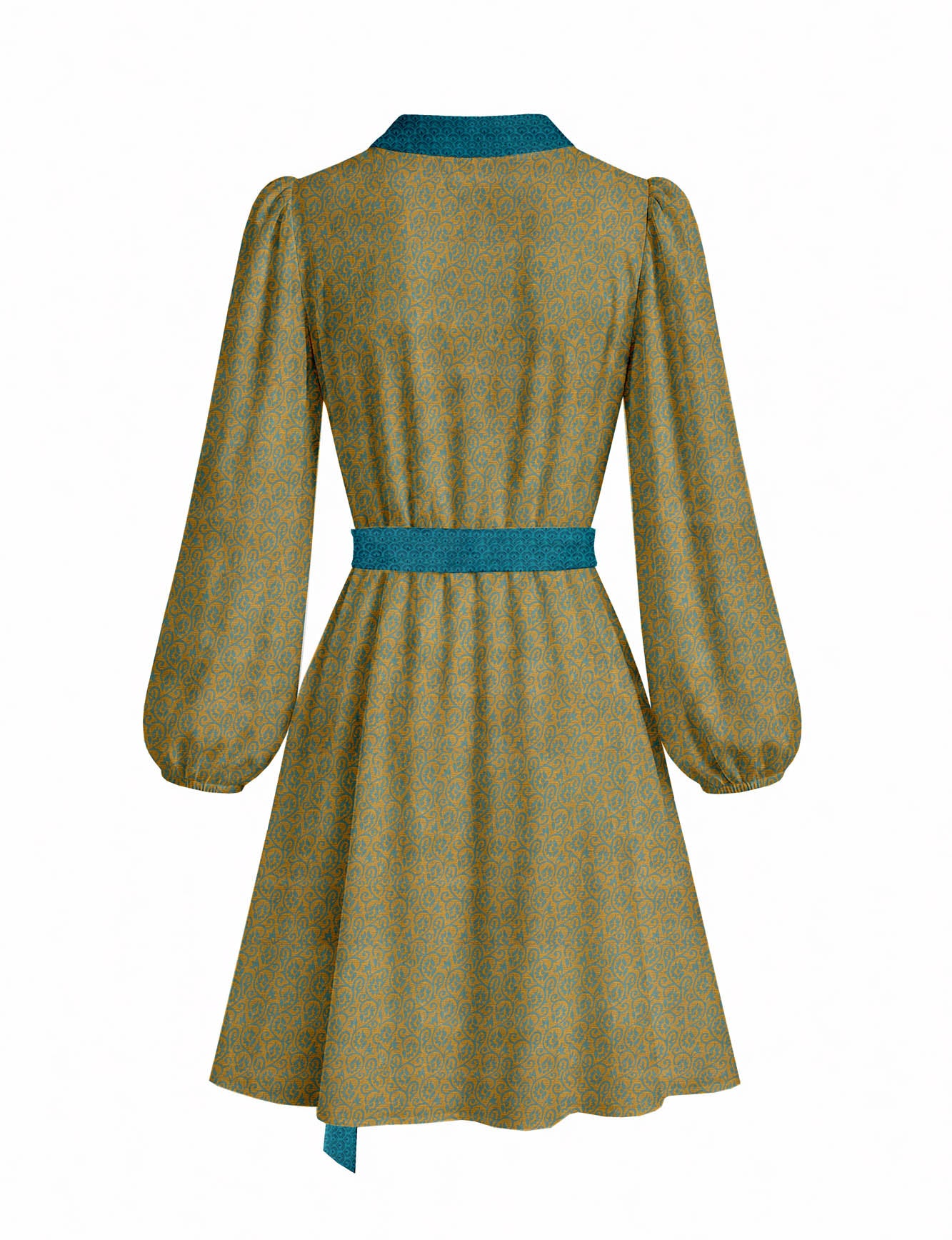 One Of A Kind Recyled Wrap Mini Dress #M7