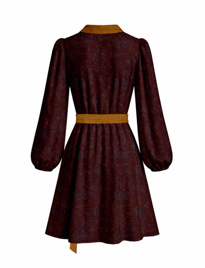 One Of A Kind Recyled Wrap Mini Dress #M8