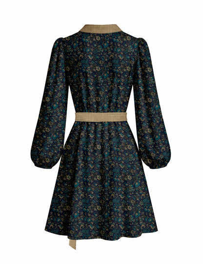 One Of A Kind Recyled Wrap Mini Dress #S10