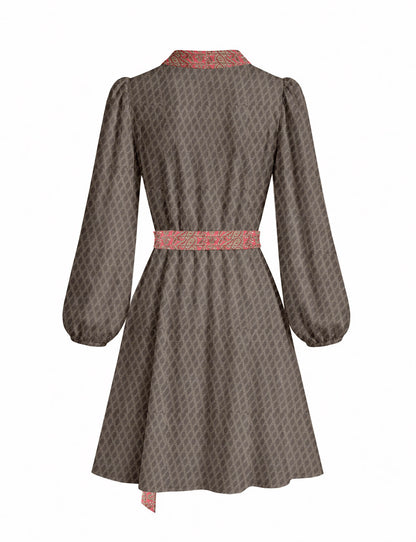 One Of A Kind Recyled Wrap Mini Dress #S16