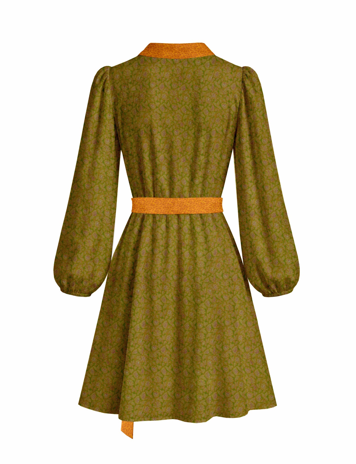 One Of A Kind Recyled Wrap Mini Dress #S4