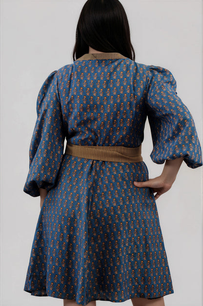 One Of A Kind Recyled Wrap Mini Dress #L19