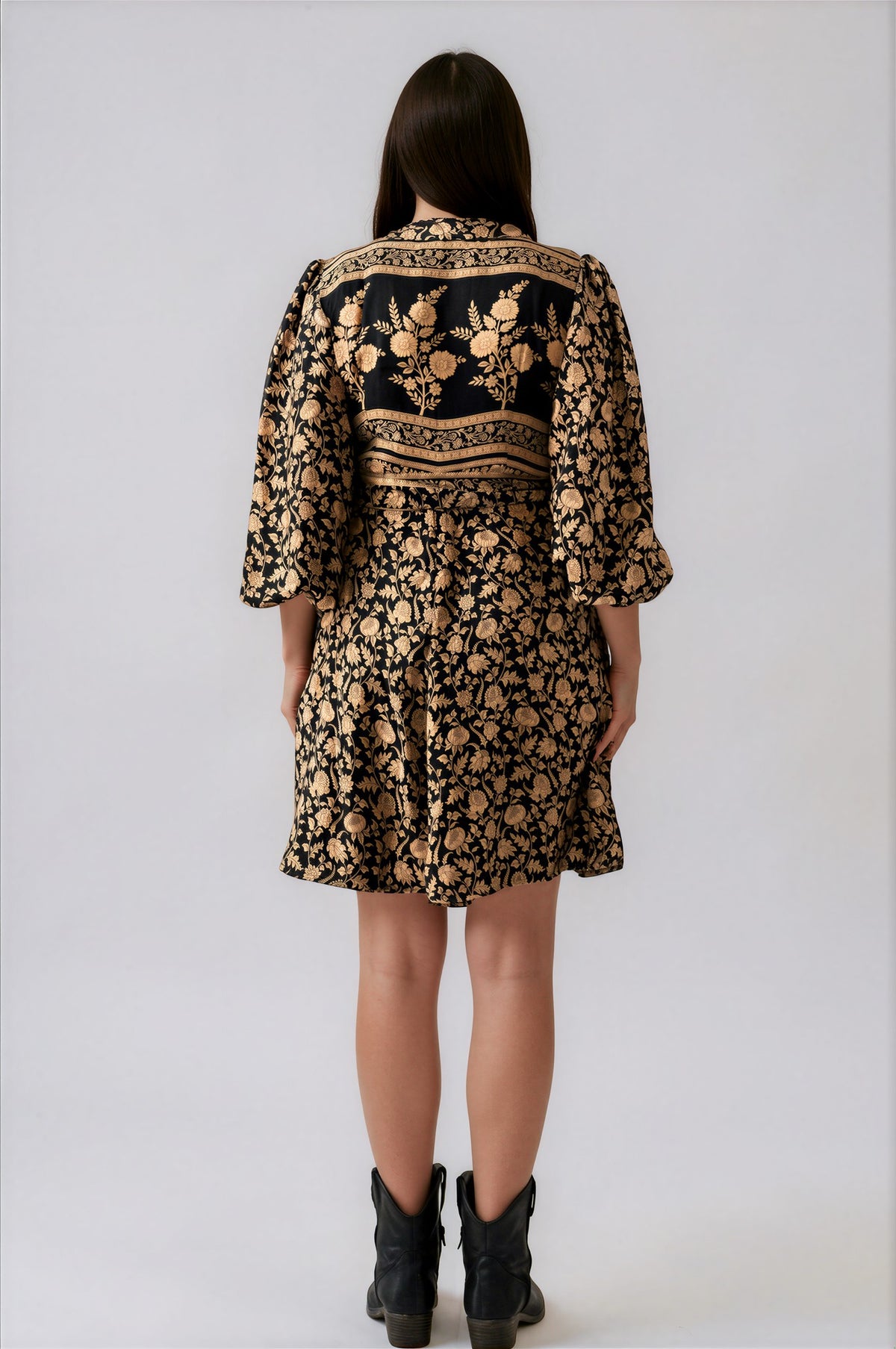 One Of A Kind Recyled Wrap Mini Dress #M35