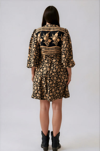 One Of A Kind Recyled Wrap Mini Dress #M35
