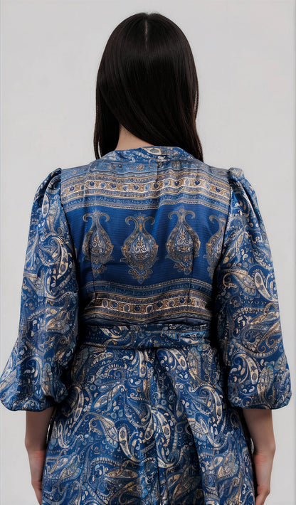 One Of A Kind Recyled Wrap Mini Dress #M36