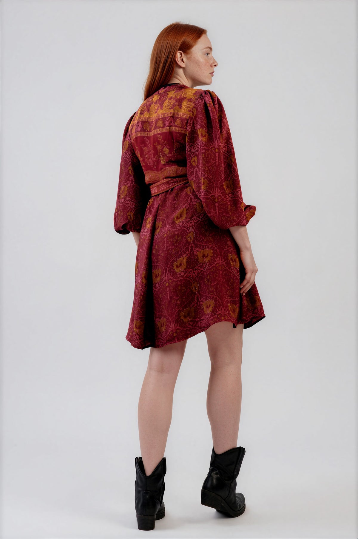 One Of A Kind Recyled Wrap Mini Dress #M39