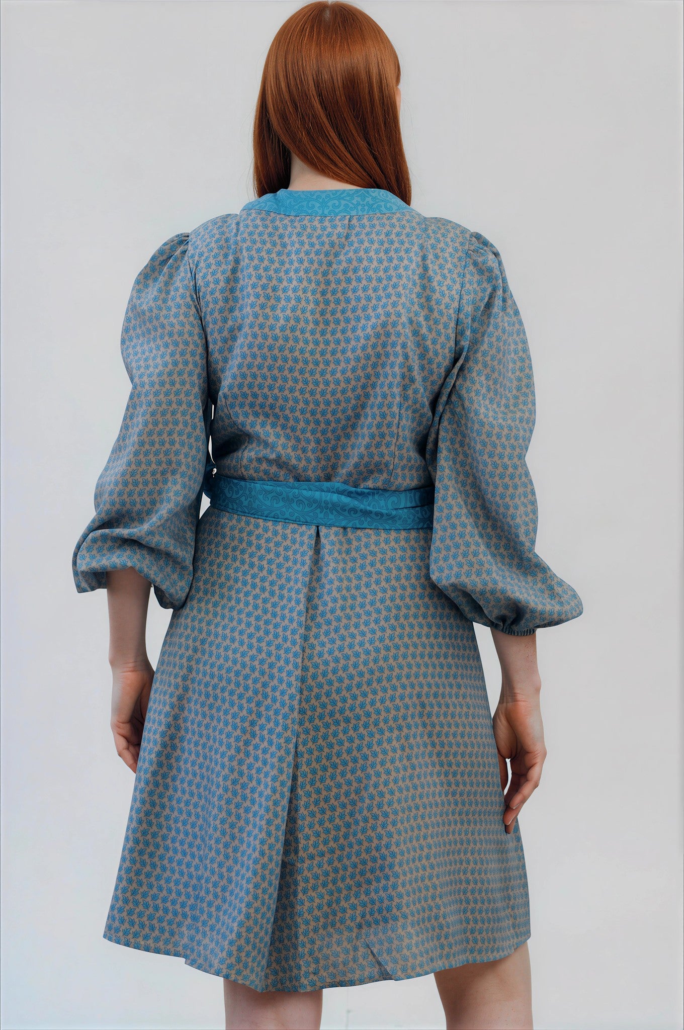 One Of A Kind Recyled Wrap Mini Dress #M4