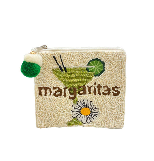 Margaritas Beaded Coin Pouch