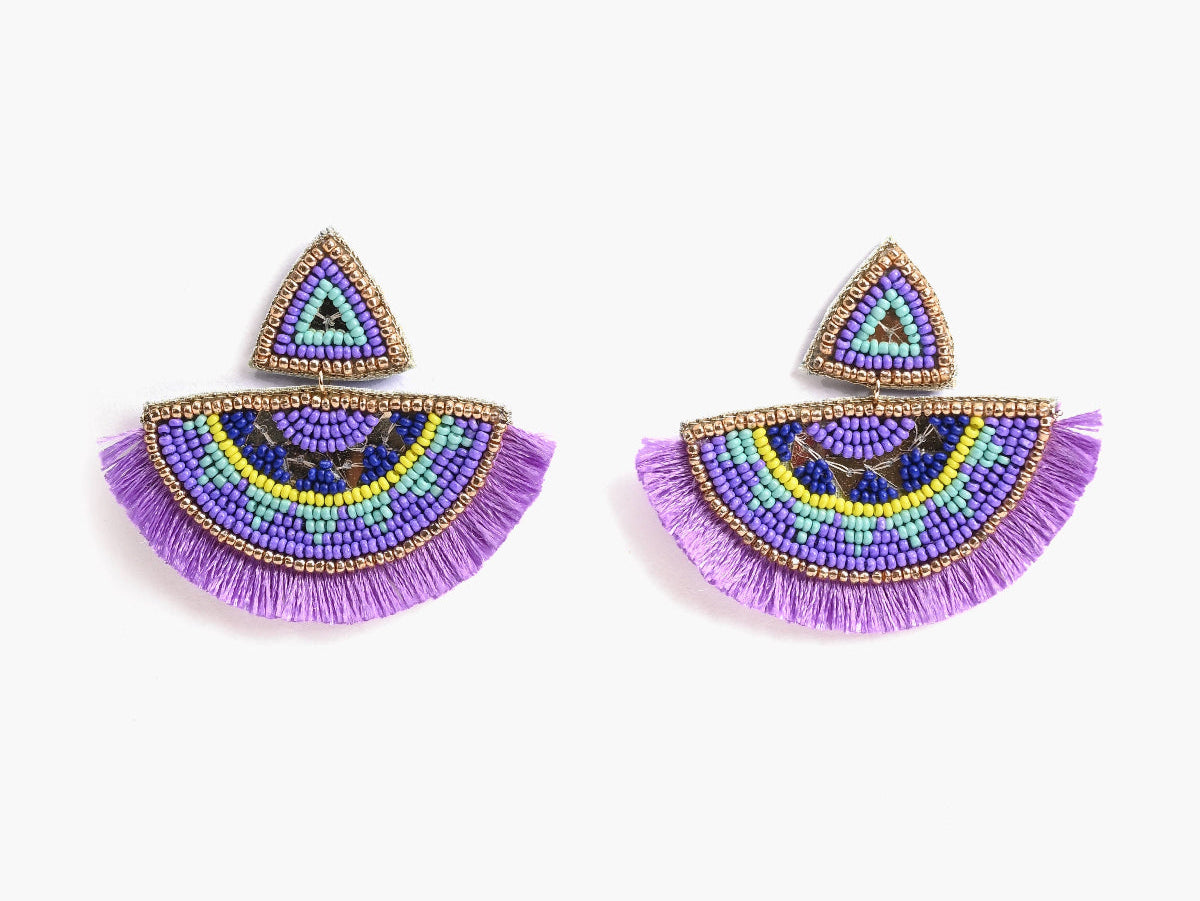 Ella Tribal Embellished Earrings