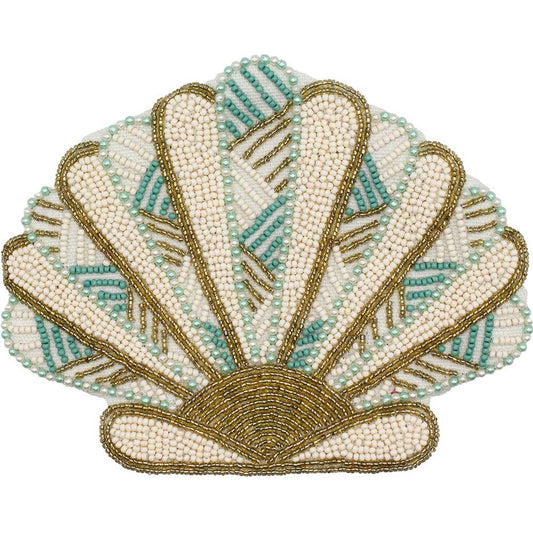 Shell Beaded Pouch
