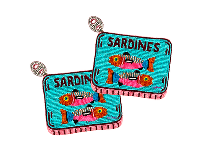 Beaded Sardines Coin Purse Lily Posh, Beaded Bag 
