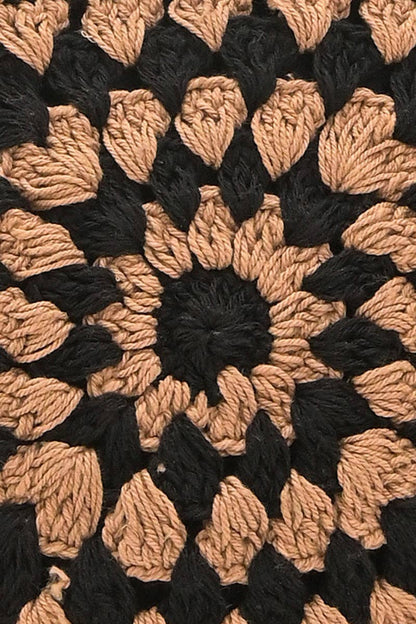 Vintage Squares Crochet Mini Tote