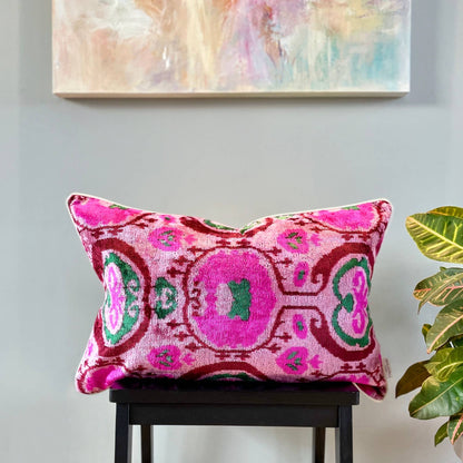 Ikat Clutch Bag La Spezia: With gold chain