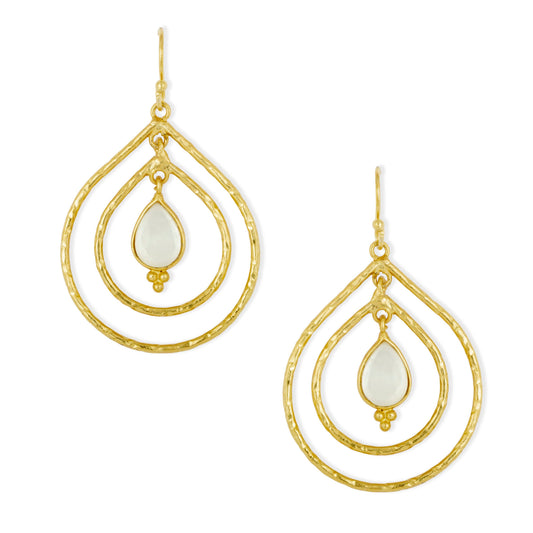 Saskia Earrings Mother of Pearl